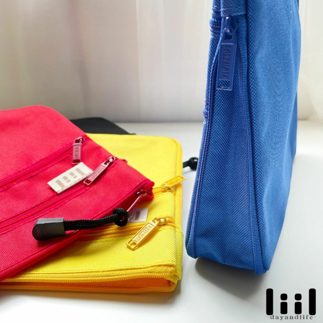 理理包liil 紋理三拉鍊收納包_S