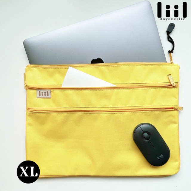 理理包liil 紋理三拉鍊收納包_S