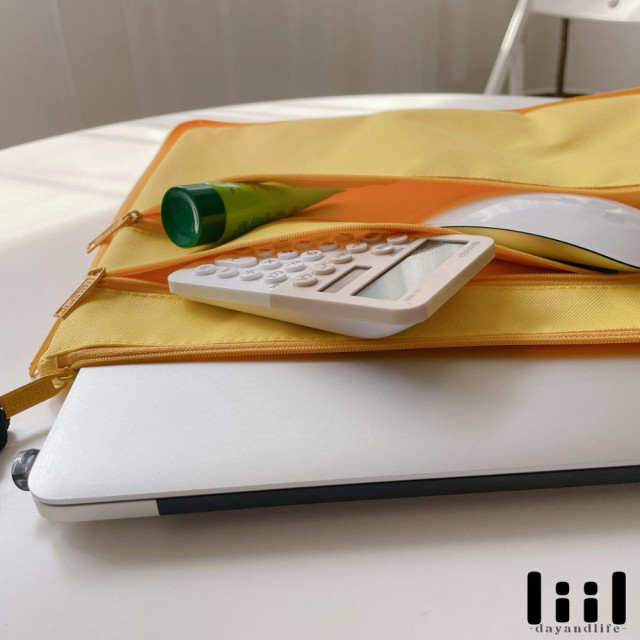 理理包liil 紋理三拉鍊收納包_S