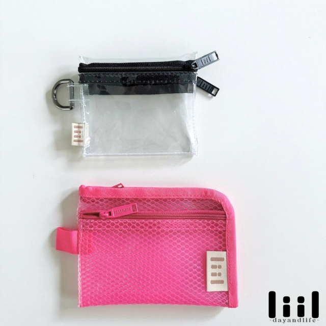理理包liil 雙拉鍊透明卡包 3色任選