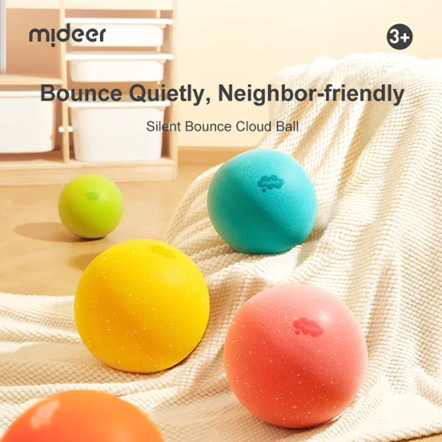 mideer 中靜音雲朵彈跳球
