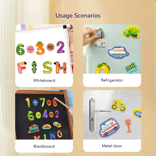 mideer 大&小寫字母磁力貼組