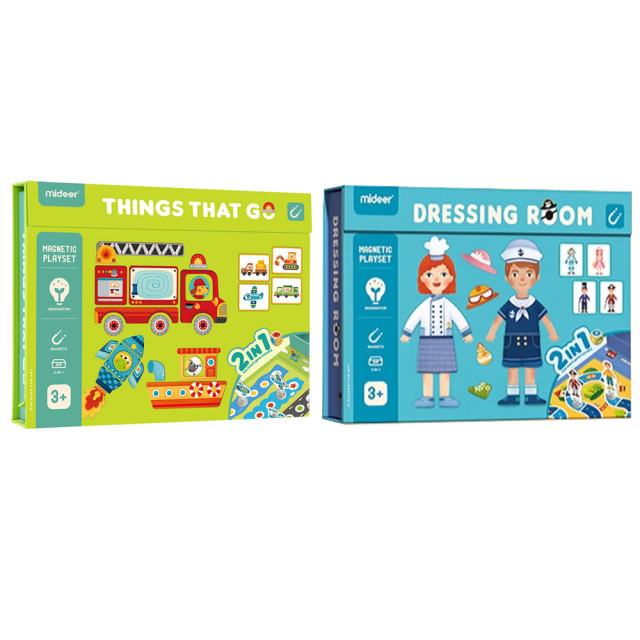 mideer 二合一遊戲磁鐵書