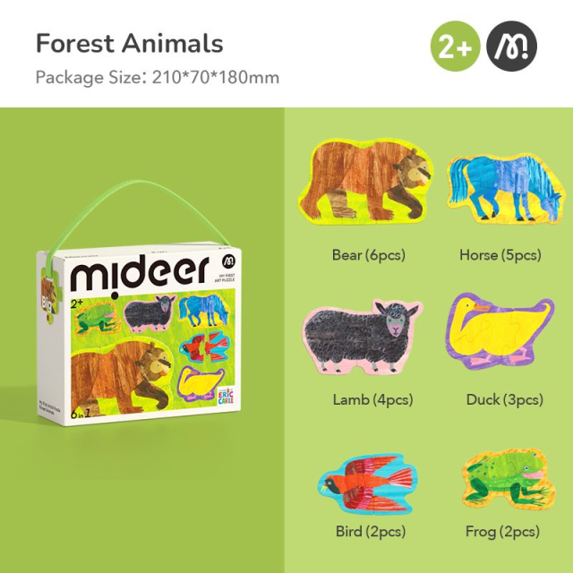 mideer 六合一拼圖-好餓的毛毛蟲