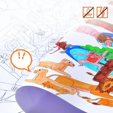 mideer 世界塗色畫紙-北美洲