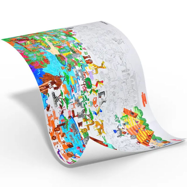 mideer 世界塗色畫紙-北美洲