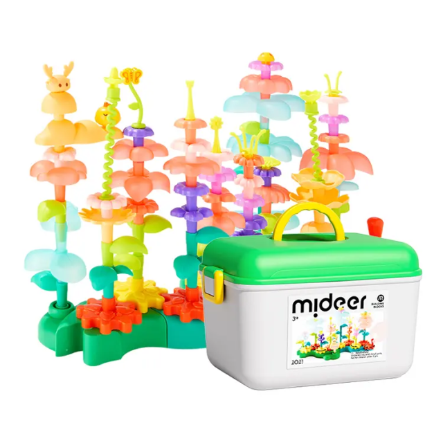 mideer 3D立體旋轉花園積木遊戲組(101pcs)