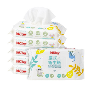 Nuby 濕式衛生紙(40抽)/6包