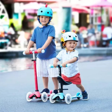 Micro 瑞士 Mini 2Grow Magic LED發光輪 成長型兒童滑板車 (可變換滑步車模式)