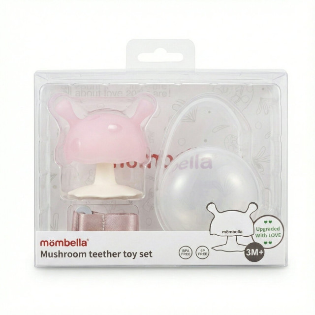 Mombella & Apramo 啾比小蘑菇固齒器套組(多款)