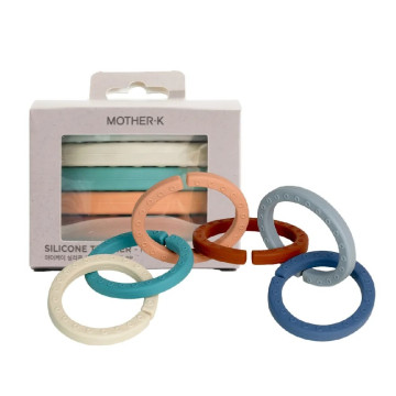 MOTHER-K 趣味多功能矽膠懸掛吊環6入組