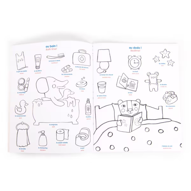 Moulin Roty 繽紛著色貼紙書