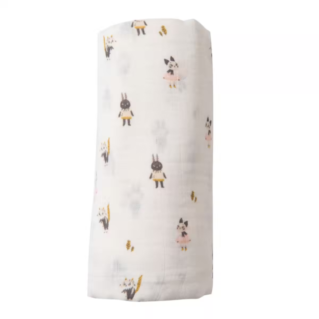 Moulin Roty 嬰兒棉布包巾(100%有機棉)