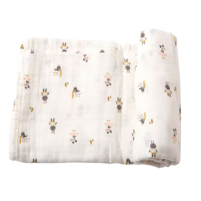 Moulin Roty 嬰兒棉布包巾(100%有機棉)