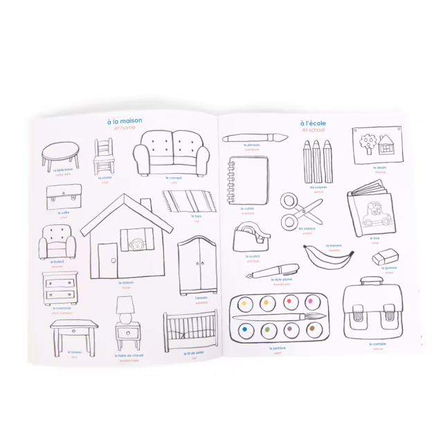 Moulin Roty 繽紛著色貼紙書