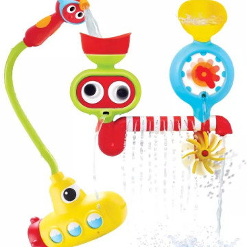 Yookidoo 以色列 洗澡戲水玩具-大眼瀑布蓮蓬頭套組