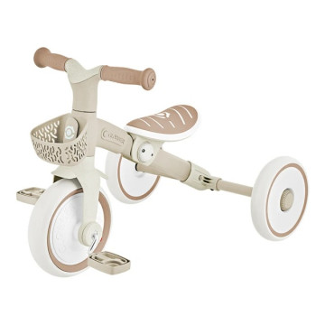 法國 GLOBBER LEARNING TRIKE 2合1 PLUS多功能滑步腳踏車-法式燕麥奶茶