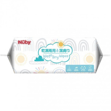 Nuby 乾濕兩用巾(80抽) 