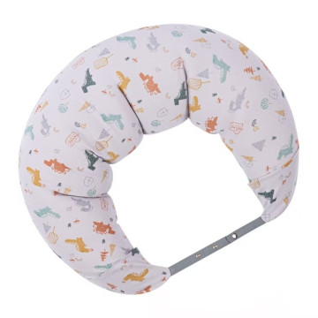 Gennies 奇妮 智能恆溫抗菌月亮枕-恐龍樂園沉穩灰