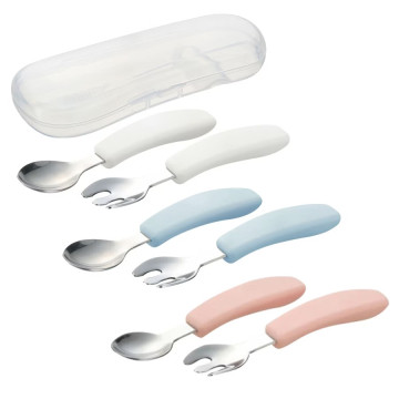 Richell 利其爾 TLI不鏽鋼匙叉組(附盒) 