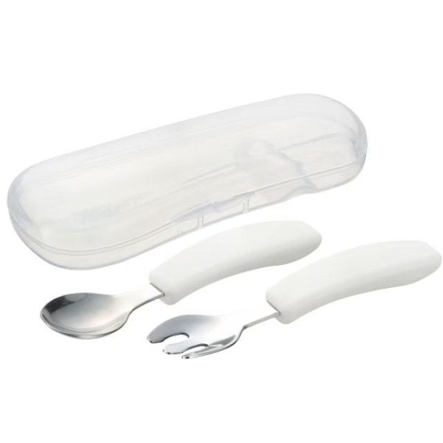 Richell 利其爾 TLI不鏽鋼匙叉組(附盒) 