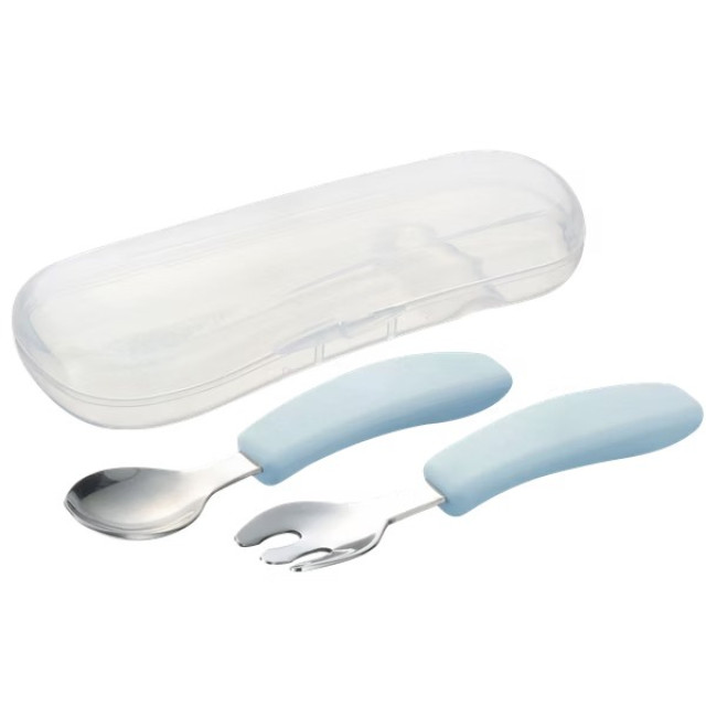 Richell 利其爾 TLI不鏽鋼匙叉組(附盒) 