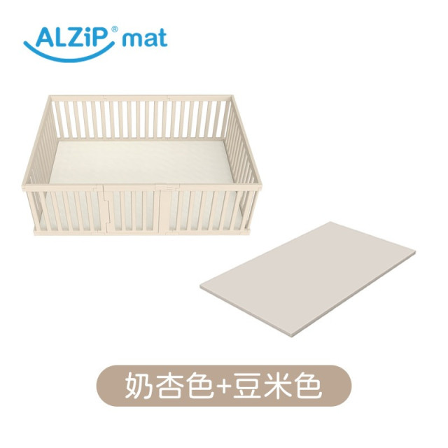 韓國ALZIPMAT 輕奢木質風圍欄XG +一片式地墊XG組合