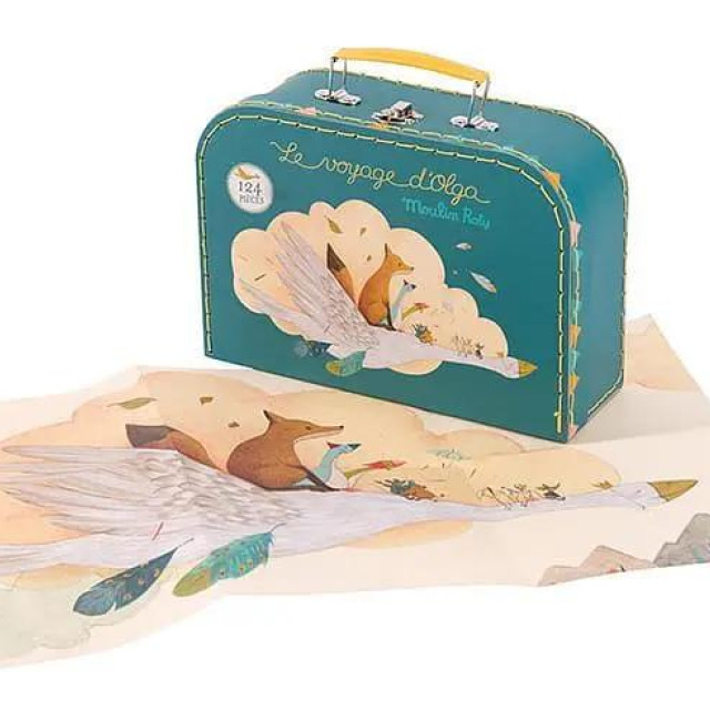 Moulin Roty 雲型拼圖-飛翔的夢想