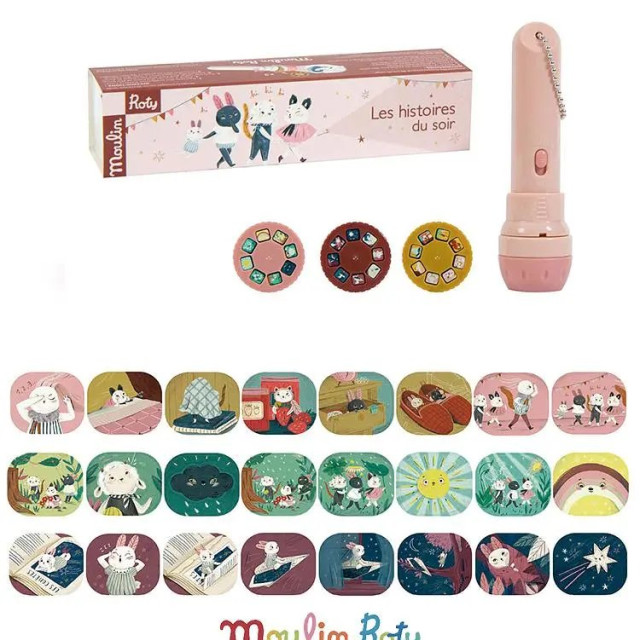 Moulin Roty 故事手電筒-兔子日常