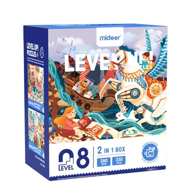 mideer 進階式拼圖-魔法樂園(LEVEL8)
