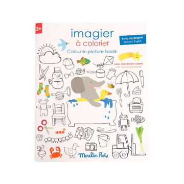Moulin Roty 繽紛著色貼紙書