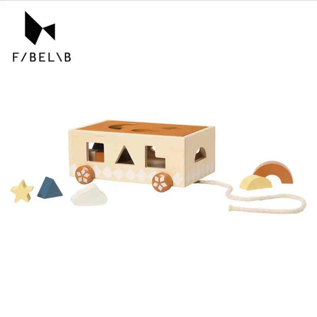 Fabelab 形狀積木拉車