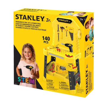 STANLEY Jr. 大全套工具台套組 電動螺絲起子