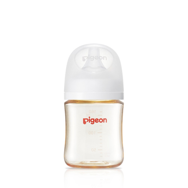 Pigeon 貝親 第三代母乳實感PPSU奶瓶160ml-純淨白