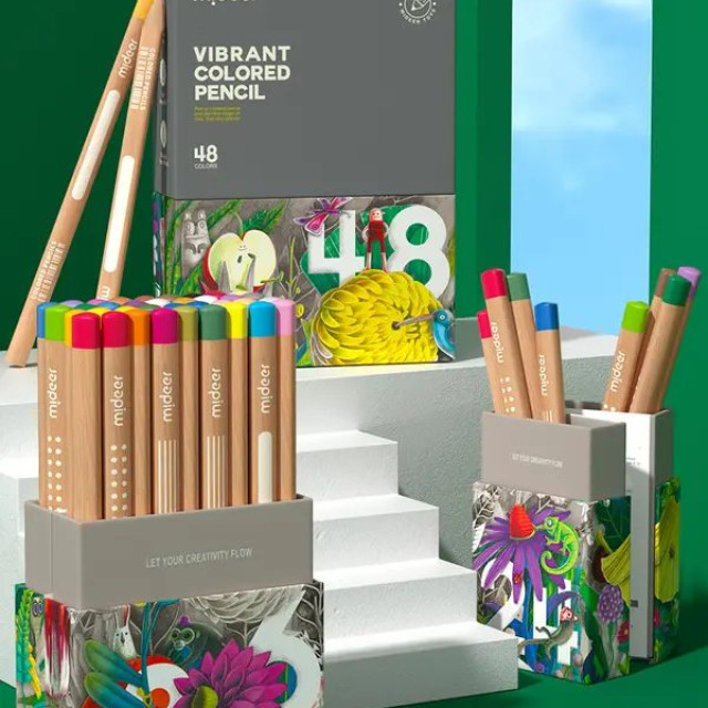 mideer 創意三角色鉛筆(36色)