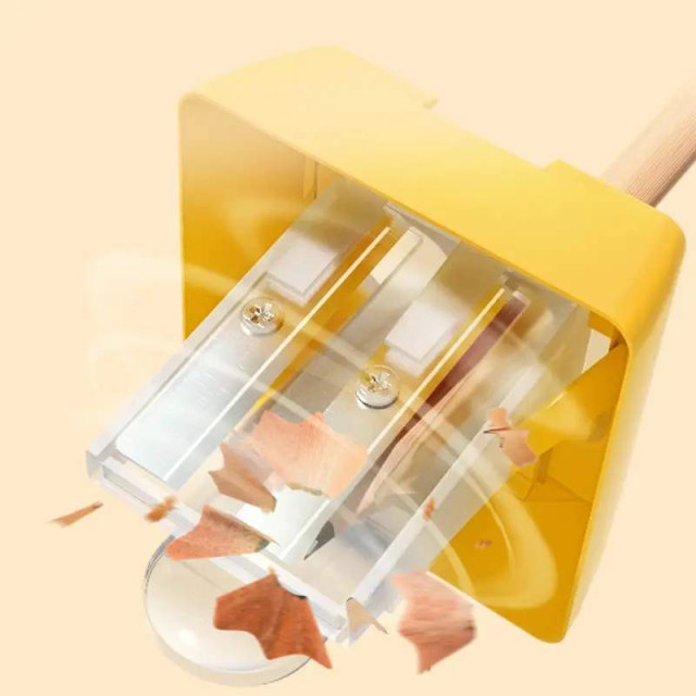 mideer 三孔削筆器(黃)