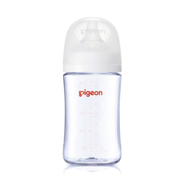 Pigeon 貝親 第三代母乳實感T-ester奶瓶240ml-純淨白