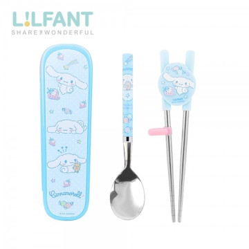 SuperBO 附盒不鏽鋼學習匙筷組(左右手)大耳狗