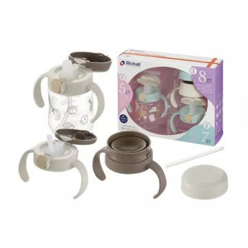 Richell 利其爾 TLI三代三階段水杯禮盒組