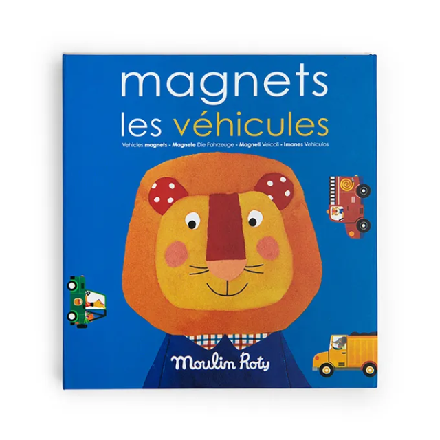 Moulin Roty 磁鐵書遊戲-交通工具