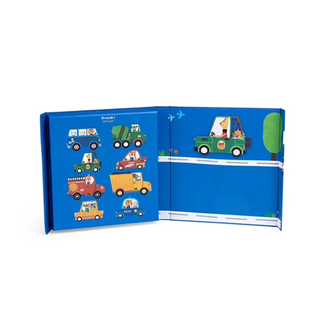 Moulin Roty 磁鐵書遊戲-交通工具