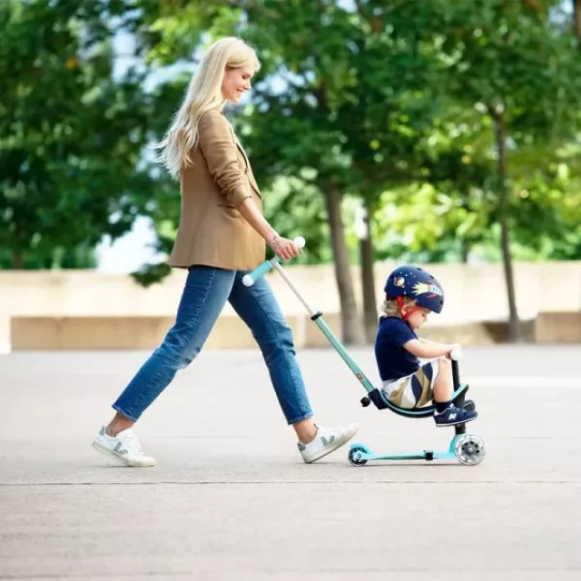 Micro 瑞士 Mini 2Grow Magic LED發光輪 成長型兒童滑板車 (可變換滑步車模式)