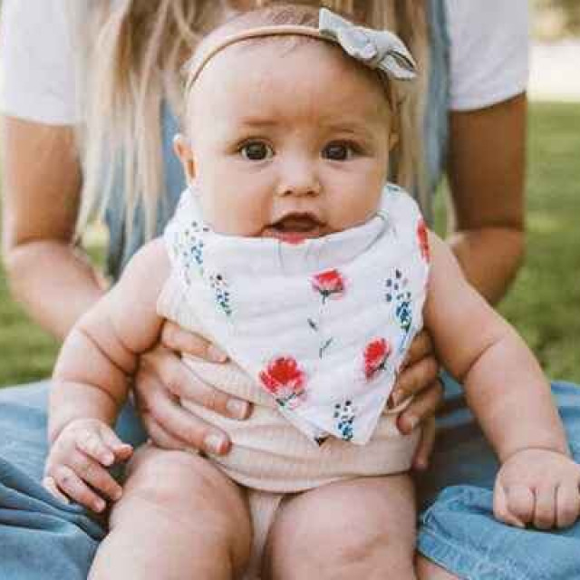 Little Unicorn 純棉雙面三角圍兜 (多款可選)