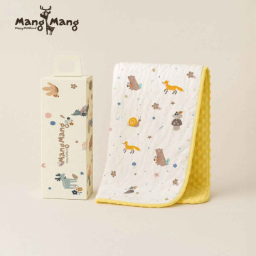 Mang Mang小鹿蔓蔓 寶貝觸覺安撫蓋毯-減碳紀念款