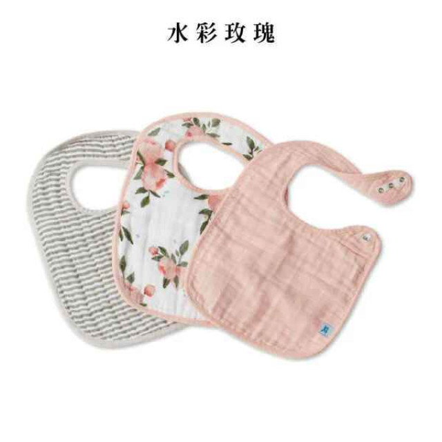 Little Unicorn 純棉經典圍兜三入組 (多款可選)