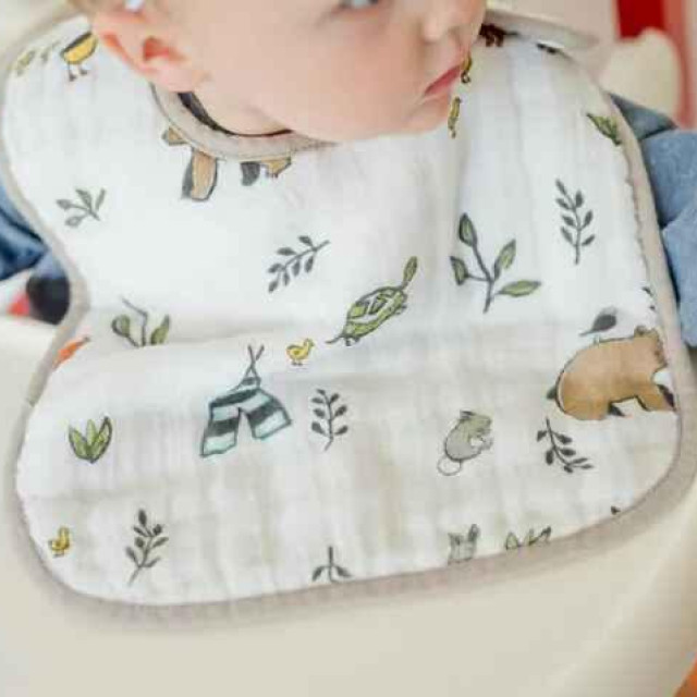 Little Unicorn 純棉經典圍兜三入組 (多款可選)