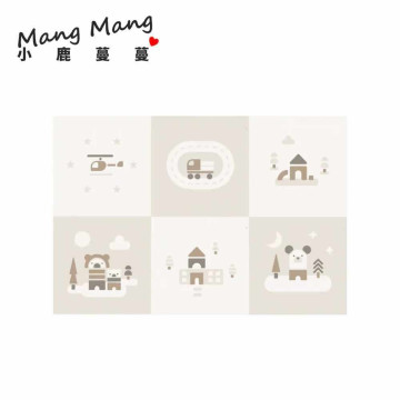 Mang Mang小鹿蔓蔓 拼圖XPE地墊(6片)-熊熊城市