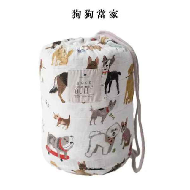 Little Unicorn 純棉加大版四層紗布毯 (多款可選)