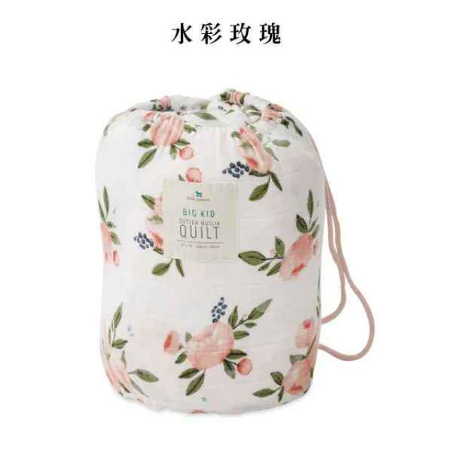 Little Unicorn 純棉加大版四層紗布毯 (多款可選)