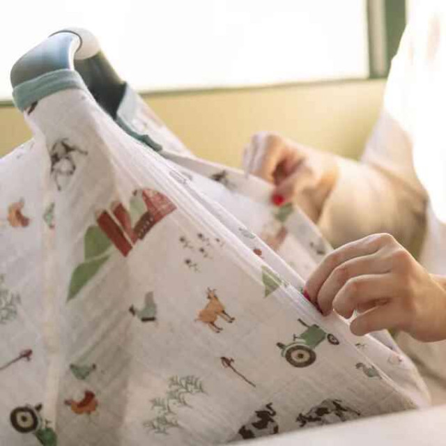 Little Unicorn 純棉紗布提籃罩2代 (多款可選)